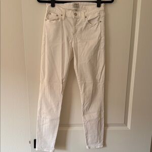 J. Crew Trademark Toothpick Jeans in White